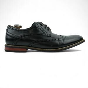 Bruno Marc Dress Shoes Mens 12‎ Black Leather Wingtip Brogue Oxford Prince-3